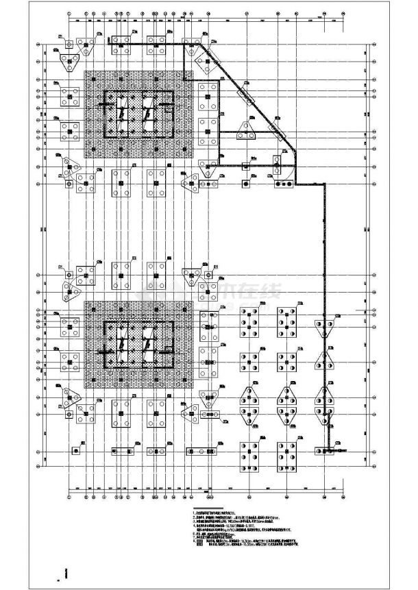 京东3号配套工程结构设计施工参考CAD详图-图一