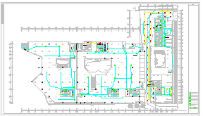 某高层商业大厦强弱电全套施工cad设计图（含供配电、安防对讲、火灾报警系统）-图二