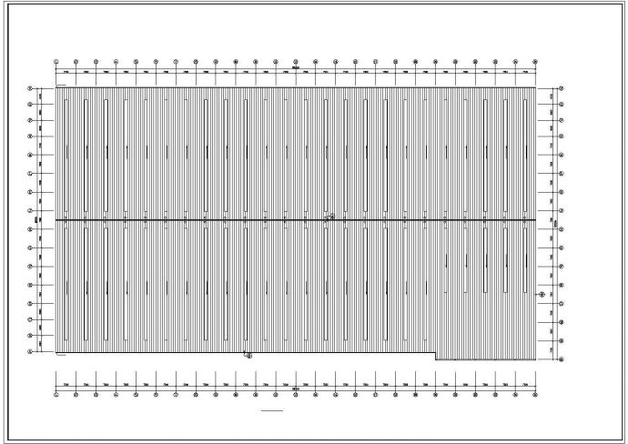 某地区180x102m5跨99m5吨吊车建筑,钢结构全套结构图_图1