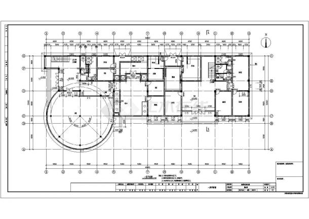 某宾馆建筑施工参考CAD详图-图一