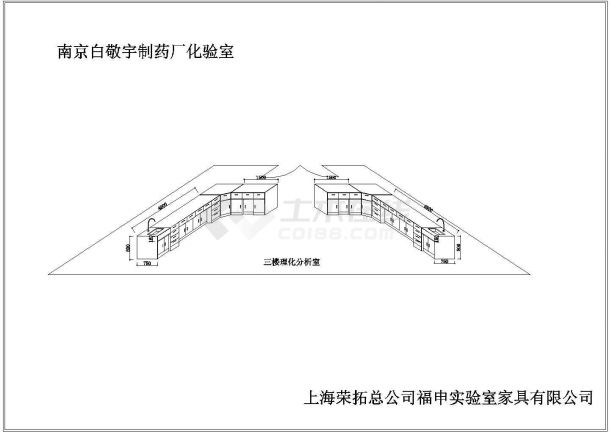 【南通】某小型药厂实验室全套建筑施工设计cad图-图二