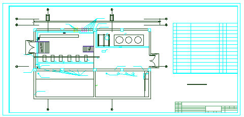 [黑龙江]铸造车间循环水泵房cad设计图纸-图一