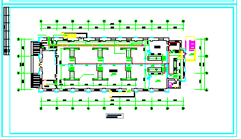 天津某大学综合楼整套空调cad平面设计施工图纸-图二