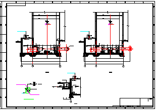 电厂循环水泵房安装cad设计图纸-图二