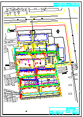 某小区外网给排水消防综合管道cad设计图纸_图1