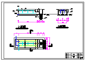 A_O工艺法处理城市生污水cad设计施工图纸-图一