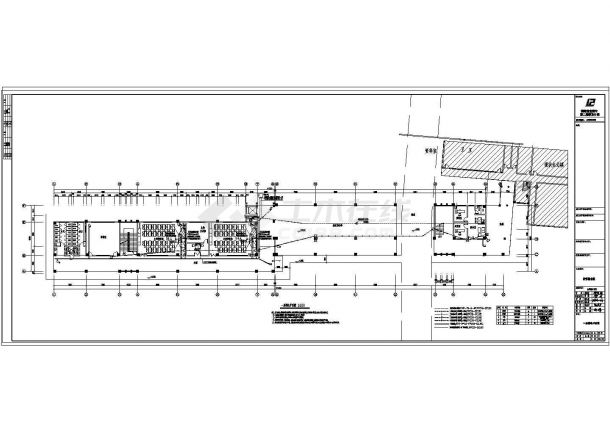 某市第八中学教学综合楼建设项目电施CAD节点剖面图-图二
