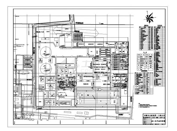 某电厂施工参考CAD详图-图一