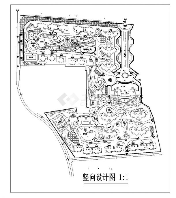 某居住区施工参考CAD详图-图二