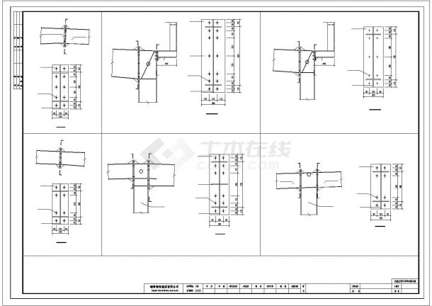 某电机公司两层框架钢结构设计图，含设计说明-图一