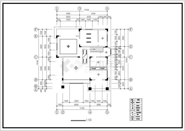 某市郊经典欧式别墅装修全套设计施工CAD图纸-图二