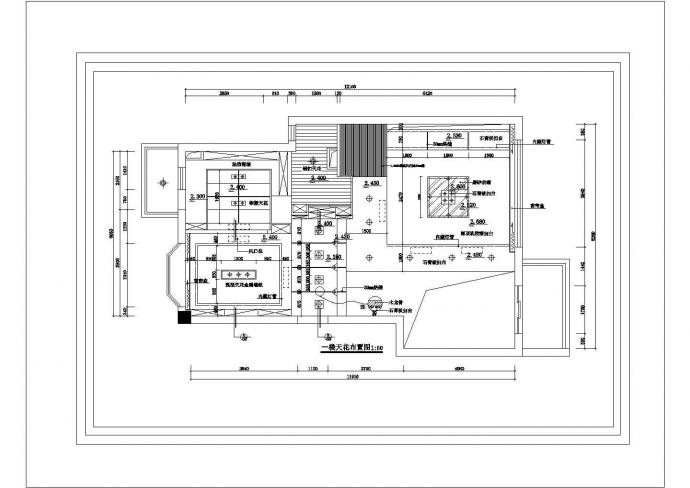某市郊经典中式风格多层别墅装修全套设计施工CAD图纸_图1
