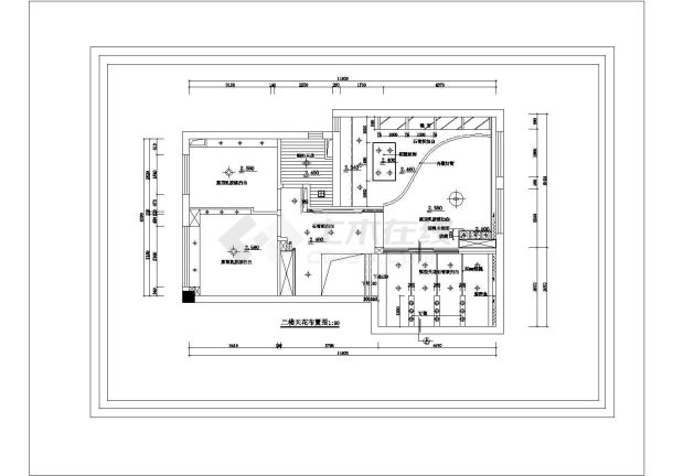 某市郊经典中式风格多层别墅装修全套设计施工CAD图纸-图二