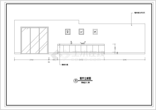 2层：长14.8米 宽10.3米 高档豪宅装修建筑设计施工图-图一