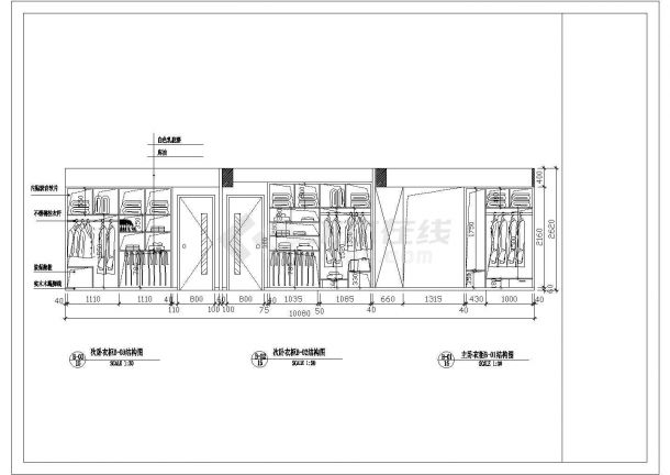 某市郊欧式多层别墅装修方案全套设计施工CAD图纸-图二