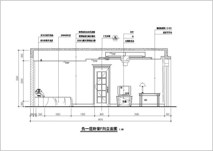 某市郊法式高级别墅装修全套设计施工CAD图纸_图1