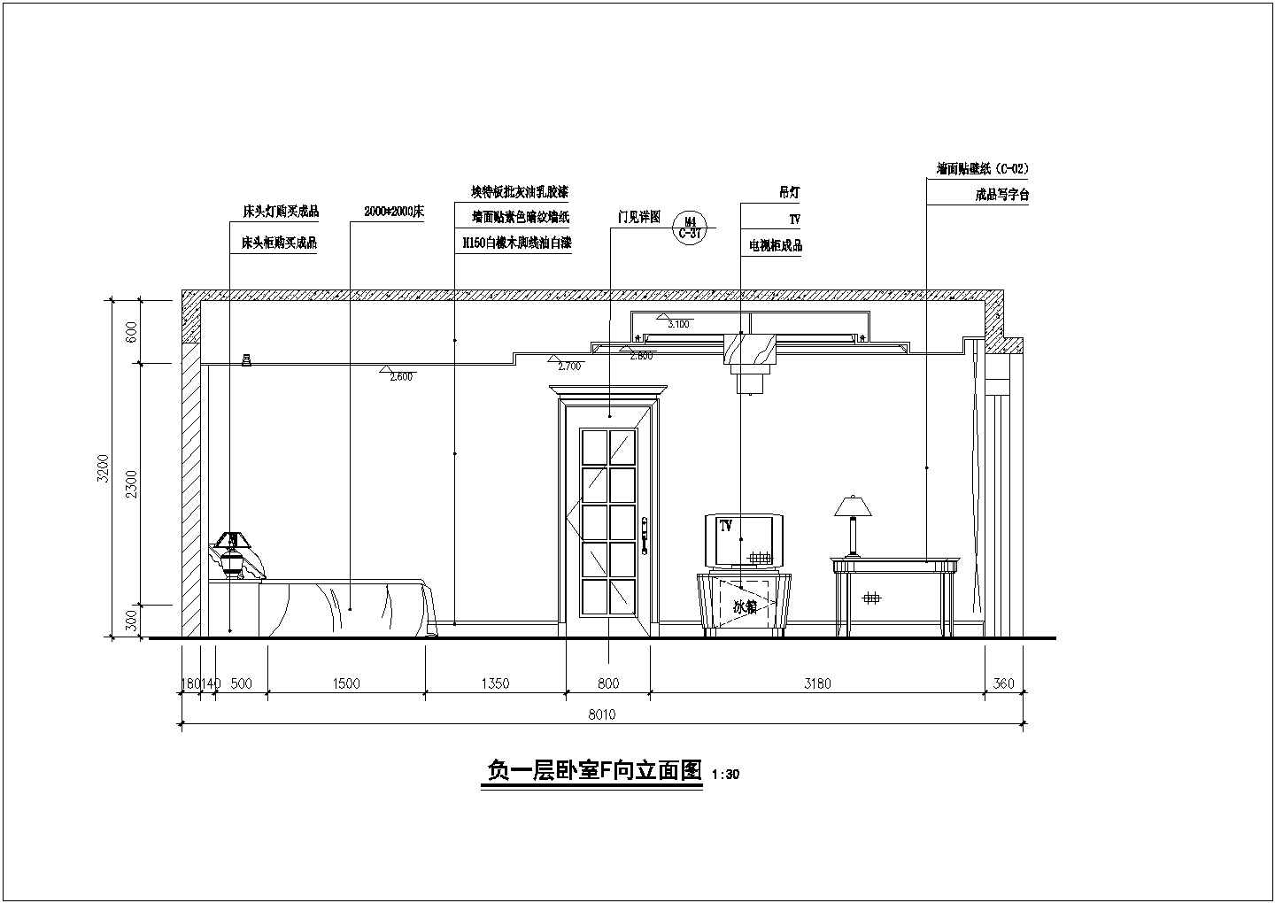 某市郊法式高级别墅装修全套设计施工CAD图纸