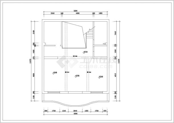某地区春江苑别墅装饰设计施工CAD图纸-图一