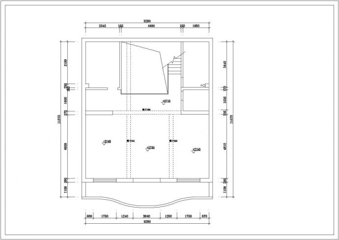 某地区春江苑别墅装饰设计施工CAD图纸_图1