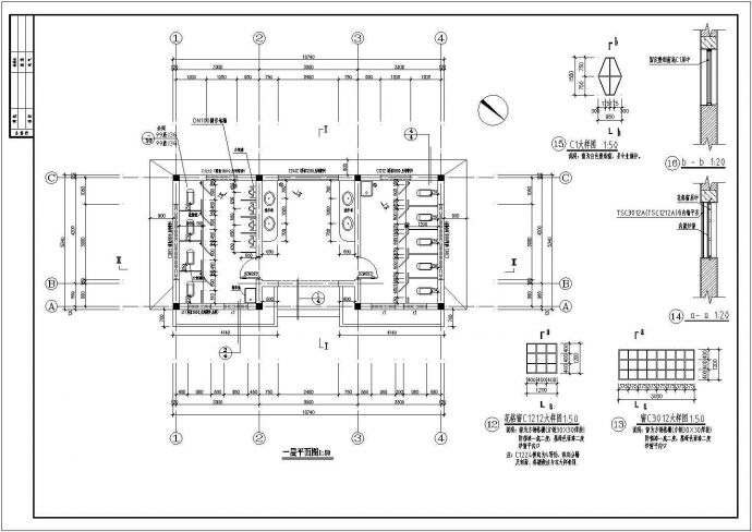 【成都】某地老街区新建公共场所全套施工设计cad图纸_图1