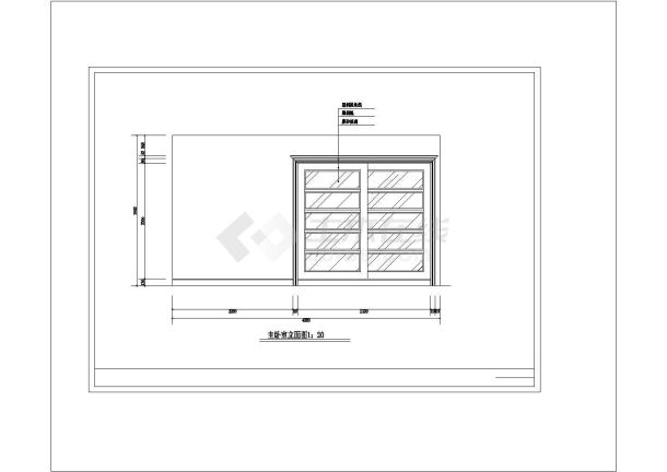 某地区豪华别墅建筑精装修方案设计施工CAD图纸-图二