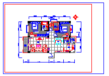 小两居户型室内装修设计平立剖面施工cad详图-图二