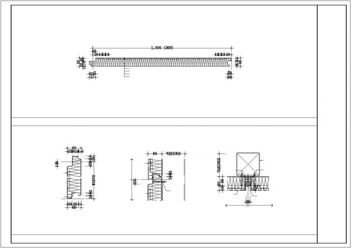 苏州市某大型五金工厂钢结构厂房推拉门和彩板设计CAD图纸_图1