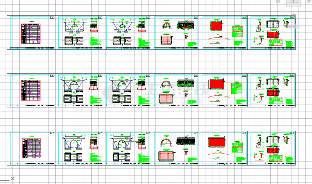 五套拱桥常用cad设计施工图纸-图二