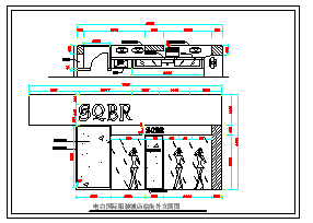 35平方电白国际服装城店装修施工图-图二