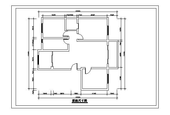 家庭装修CAD平面施工图_图1
