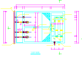 沉井施工污水提升泵房cad设计施工图-图二