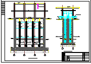 东莞污水处理厂粗格栅及进水泵房cad设计图纸-图二