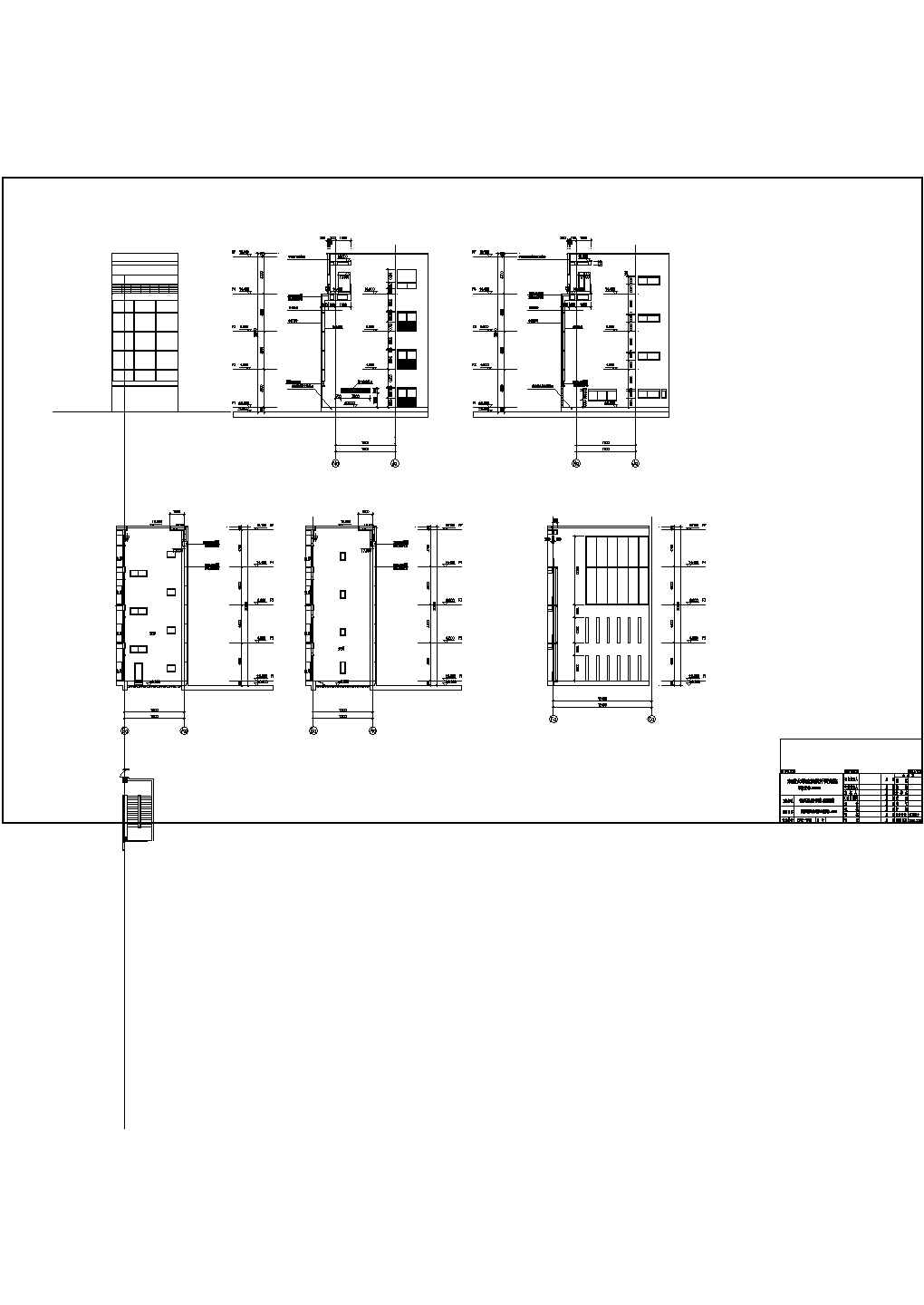 [浙江]现代风格简洁造型大剧院建筑CAD设计方案图书馆立面剖面