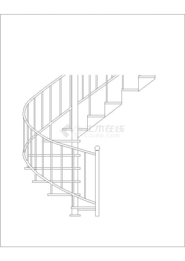 某建筑立面图库CAD施工完整构造设计图纸-图一