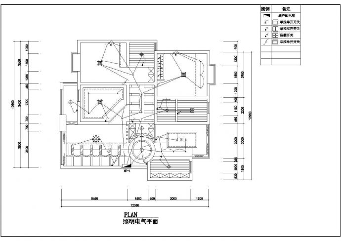 某室内装修CAD设计构造完整施工图_图1