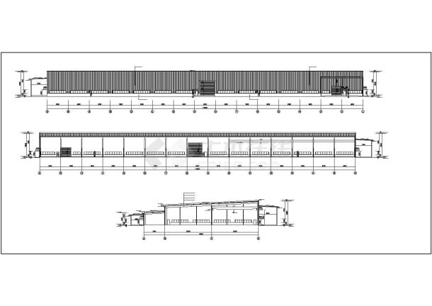 6834.4平米钢结构高强度坚固件生产厂房建筑图（长135米 宽49米）-图一