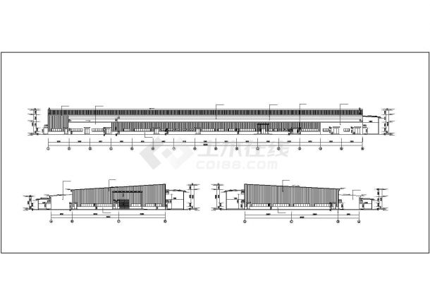 6834.4平米钢结构高强度坚固件生产厂房建筑图（长135米 宽49米）-图二
