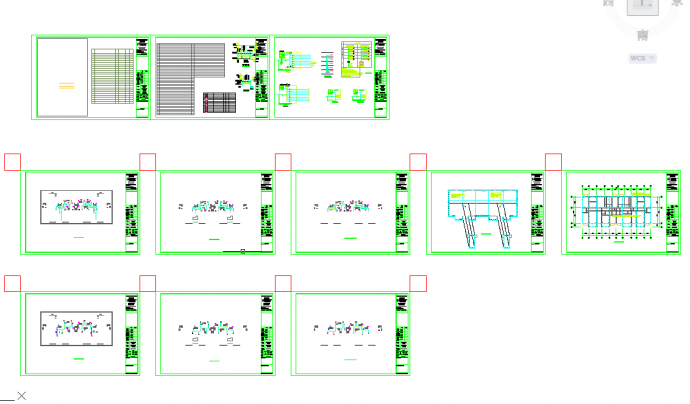 五套宿舍楼cad常用结构施工图纸_图1