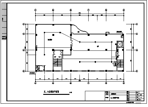 某六层带地下室设备楼电气施工cad图(含消防设计)-图一
