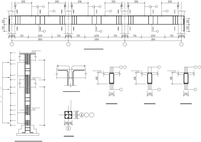 某地区江畔明珠小区大门建筑全套设计施工CAD图纸_图1