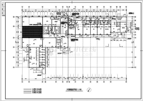 江苏省无锡市装修某某太湖古建筑装修设计cad图纸-图二