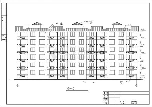 某地区小区经济适用房建筑设计施工CAD图纸-图二