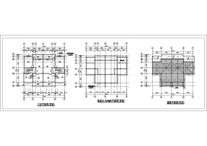 某城市高级别墅建筑结构全套设计施工CAD图纸_图1