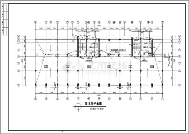 某地区高层公寓楼CAD设计图-图一