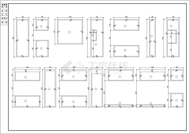 某市中心住宅小区木别墅方案设计施工CAD图纸-图一