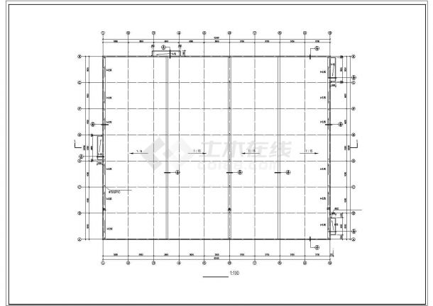 单层2207平米钢结构厂房丙类建筑施工图-图二