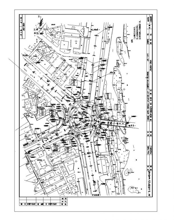 某环岛改造CAD平面设计图-图一