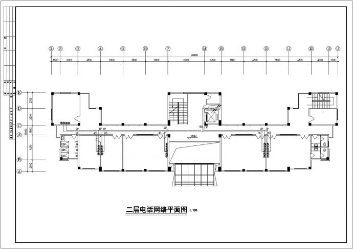地产公司办公楼电气CAD图_图1
