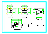 多层别墅建筑设计施工CAD平面布置参考图-图一