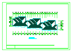 长54.9米 宽11.4米 五层三单元不对称户型建筑设计施工图(单元内的两户型不对称、单元跟单元间对称)-图一
